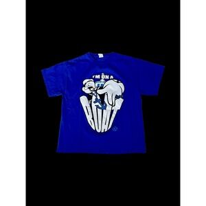 2009 Vintage Popeye The Sailor Changes T-Shirt Large Blue Delta Heavyweight Tag